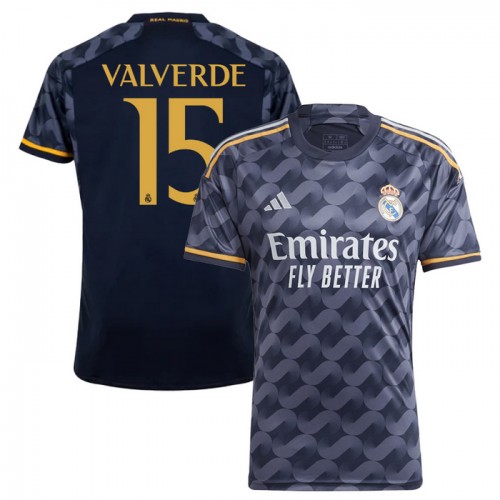Camiseta Real Madrid Valverde 15 Segunda 2023-24 Camiseta Real Madrid Valverde 15 Segunda 2023-24